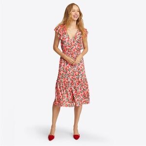 Draper James Marie Midi Dress in Apple Blossom‎ Floral 1X